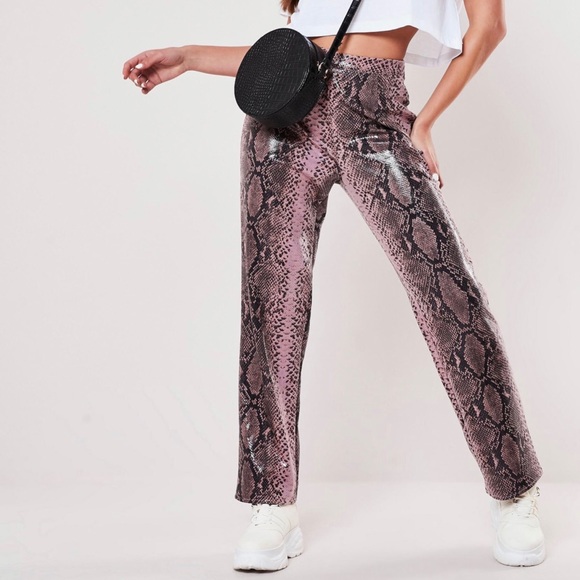 missguided snake pants